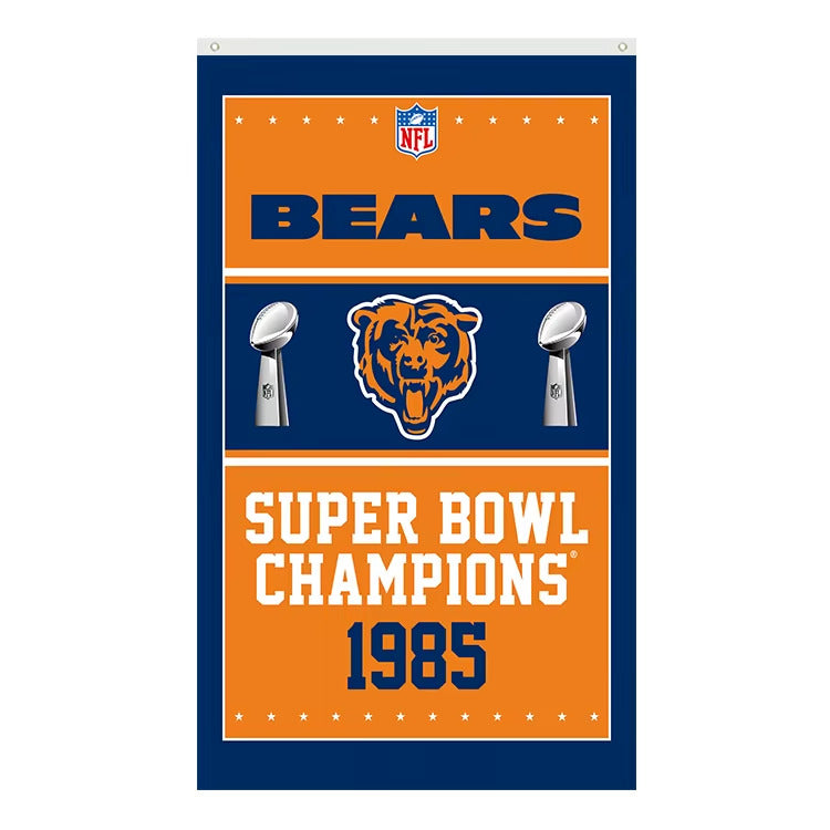 Chicago Bears Super Bowl Champions Novelty Flag Banner NEW! 3 ft x 5 ft Home & Garden:Yard, Garden & Outdoor Living:Décor:Flags Cozy Home Treasures